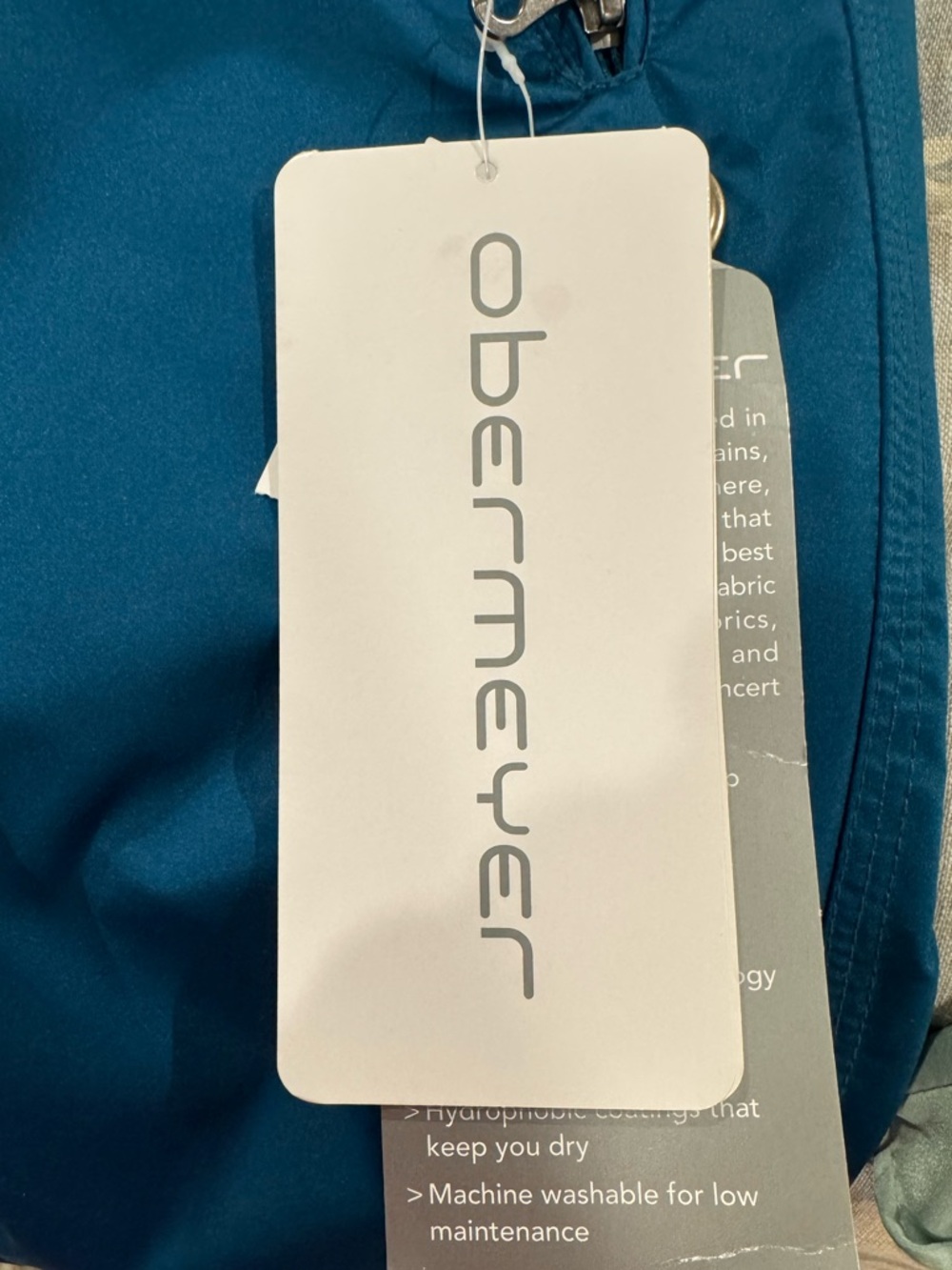 Obermeyer Teal Blue Waterproof Ski Pants - Picture 8 of 8